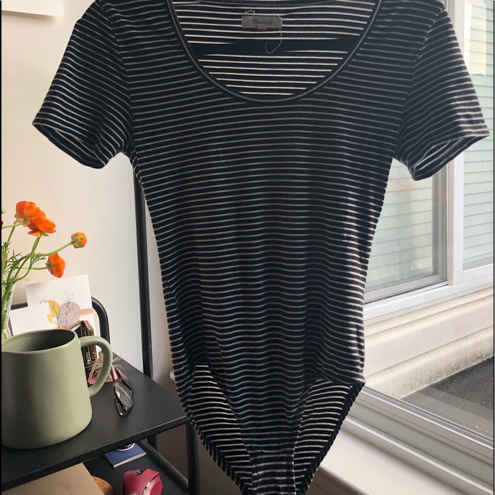 Madewell striped bodysuit